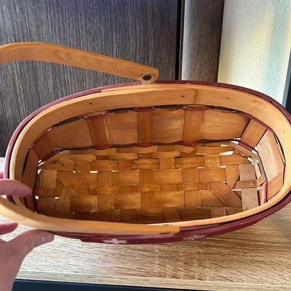 Primitive Snowman Basket Farmhouse Decor